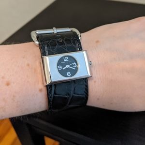 Marc by Marc Jacobs Womens Black/Silver Cuff Watch